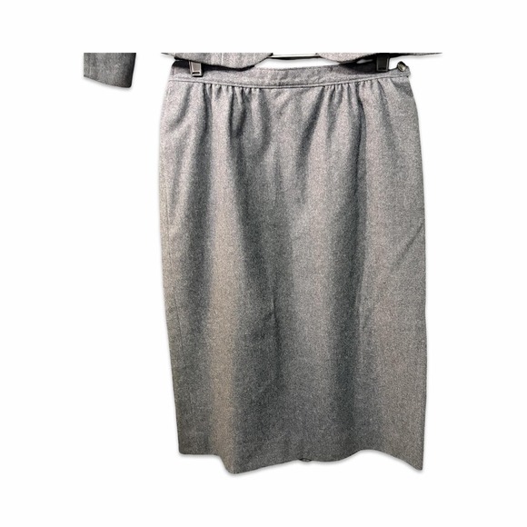 Pendleton Vintage Blazer Skirt Suit Set Womens Size 12 100% Wool USA 80's Retro - Picture 10 of 16